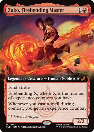 Zuko, Firebending Master (Extended Art) (TLE-200) (Foil)