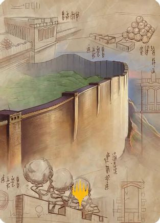 The Walls of Ba Sing Se Art Card (Gold-Stamped Planeswalker Symbol) (ASTLA-038)