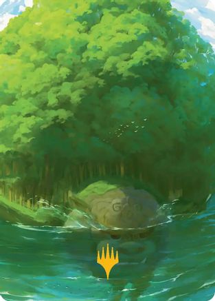 Forest Art Card (Gold-Stamped Planeswalker Symbol) (ASTLA-054)
