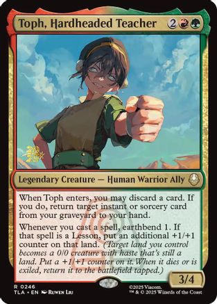 Toph, Hardheaded Teacher (PRE-246) (Foil)