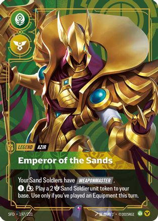 Azir - Emperor of the Sands (SFD-197) (Foil)