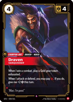 Draven - Vanquisher (SFD-020) (Foil)