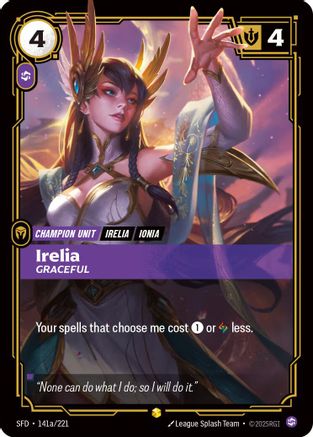 Irelia - Graceful (Alternate Art) (SFD-141a) (Foil)