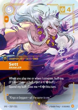 Sett - Brawler (Signature) (SFD-232*) (Foil)