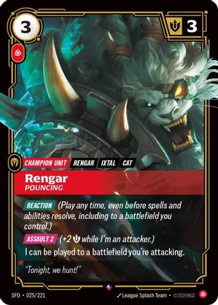 Rengar - Pouncing (SFD-025) (Foil)