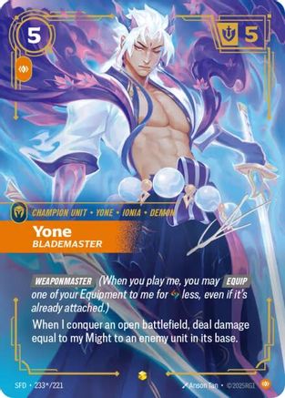 Yone - Blademaster (Signature) (SFD-233*) (Foil)