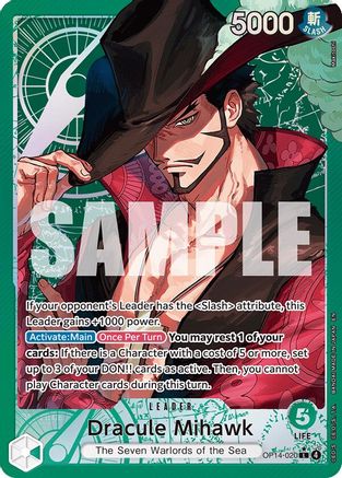 Dracule Mihawk (Alternate Art) (OP14-020) (Foil)
