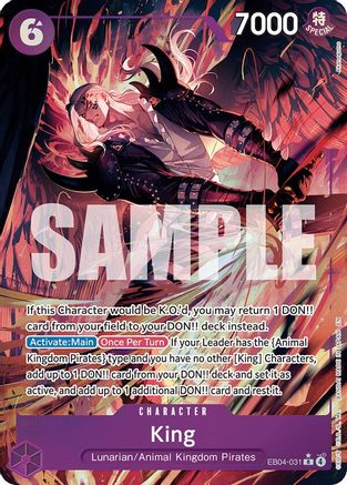 King (Alternate Art) (EB04-031) (Foil)