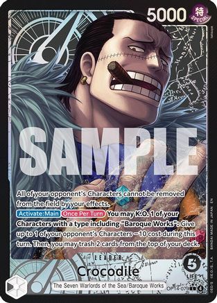 Crocodile - OP14-079 (Alternate Art) (OP14-079) (Foil)