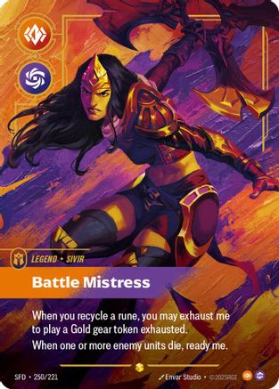 Sivir - Battle Mistress (Overnumbered) (SFD-250) (Foil)