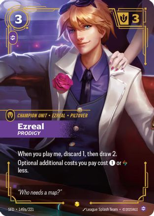 Ezreal - Prodigy (Alternate Art) (SFD-149a) (Foil)