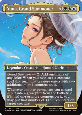 Yuna, Grand Summoner (Borderless) (PW25-001) (Foil)