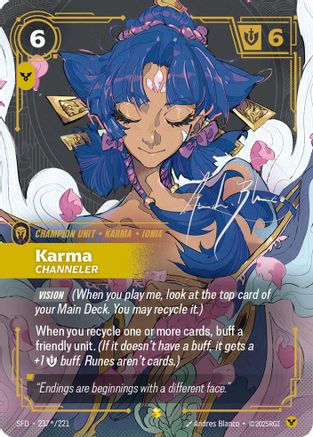 Karma - Channeler (Signature) (SFD-237*) (Foil)
