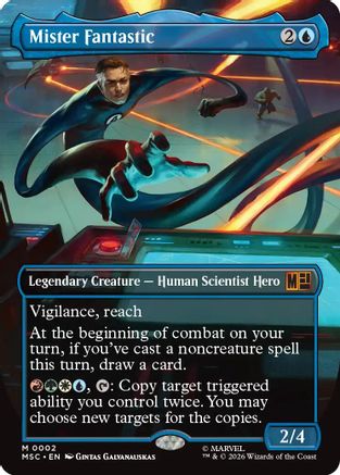Mister Fantastic (Borderless) (MSC-002) (Foil)