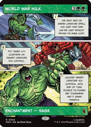 World War Hulk (Borderless) (MSH-304) (Foil)