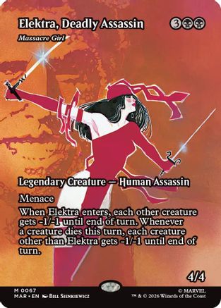 Elektra, Deadly Assassin - Massacre Girl (Borderless) (MAR-067)