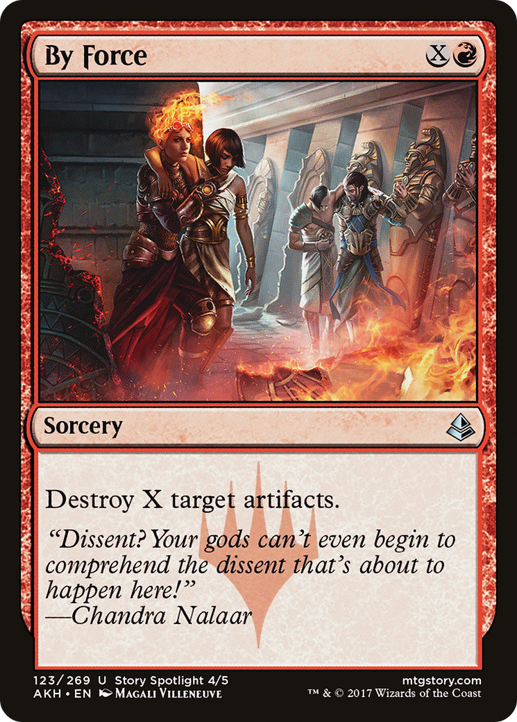 By Force (AKH-123) (Foil)