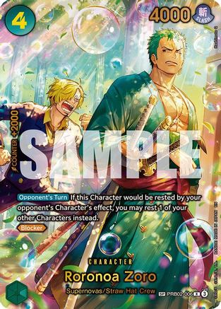 Roronoa Zoro - PRB02-006 (SP) (Alternate Art) (PRB02-006) (Foil)