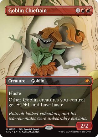 Goblin Chieftain (Borderless) (SPG-135) (Foil)