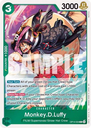 Monkey.D.Luffy - OP14-34 (OP14-034) (Foil)