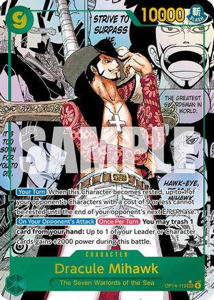 Dracule Mihawk (Manga) (OP14-119) (Foil)