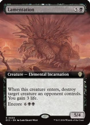 Lamentation (Extended Art) (ECC-030)