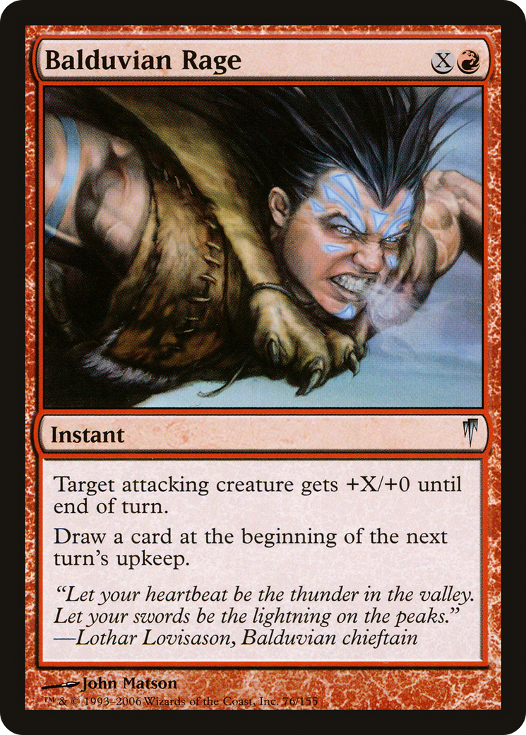 Balduvian Rage (CSP-076) (Foil)