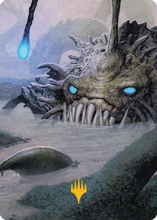 Deceit Art Card (Gold-Stamped Planeswalker Symbol) (ASECL-035)