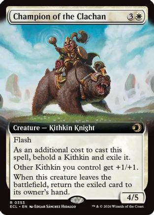 Champion of the Clachan (Extended Art) (ECL-353) (Foil)