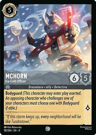 McHorn - Ice-Cold Officer (11-181) (Cold Foil)