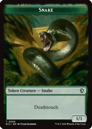 Snake // Scarecrow Double-Sided Token (ECC-8 // 11)