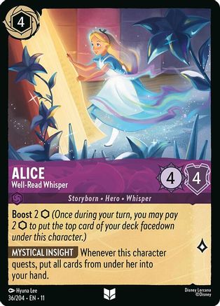 Alice - Well-Read Whisper (11-036) (Cold Foil)