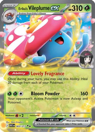 Erika's Vileplume ex (ASC-003) (Holofoil)