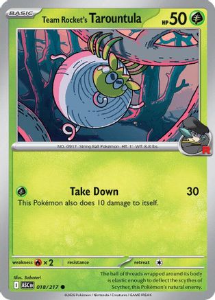 Team Rocket's Tarountula (ASC-018)
