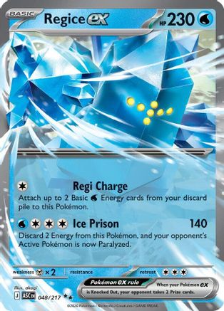 Regice ex (ASC-048) (Holofoil)