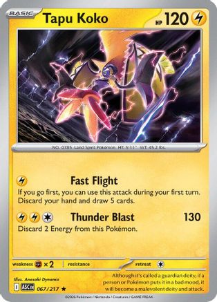 Tapu Koko (ASC-067) (Reverse Holofoil)