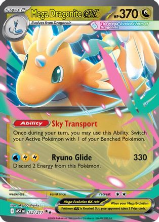 Mega Dragonite ex (ASC-152) (Holofoil)
