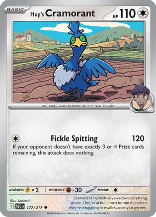 Hop's Cramorant (ASC-177) (Reverse Holofoil)