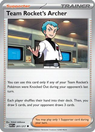 Team Rocket's Archer (ASC-201) (Reverse Holofoil)