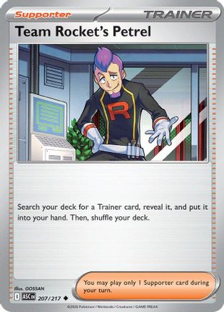 Team Rocket's Petrel (ASC-207) (Reverse Holofoil)