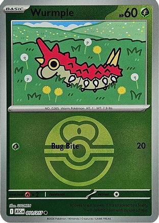 Wurmple (Love Ball) (ASC-011) (Reverse Holofoil)