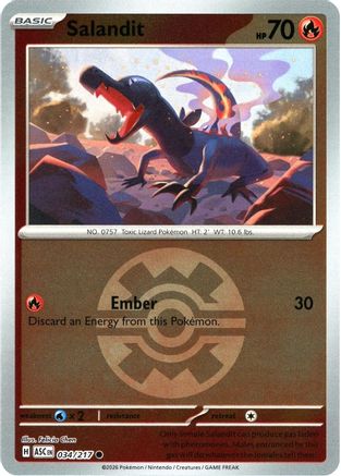 Salandit (Quick Ball) (ASC-034) (Reverse Holofoil)