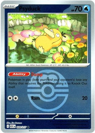 Psyduck (Love Ball) (ASC-039) (Reverse Holofoil)