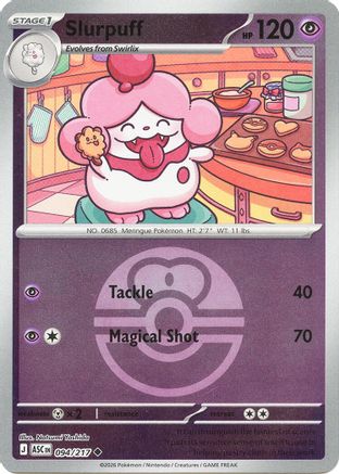 Slurpuff (Love Ball) (ASC-094) (Reverse Holofoil)