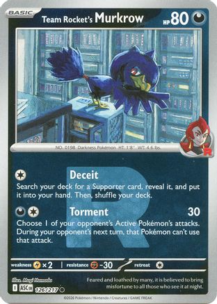 Team Rocket's Murkrow (Team Rocket) (ASC-126) (Reverse Holofoil)