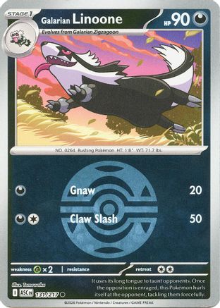 Galarian Linoone (Dusk Ball) (ASC-131) (Reverse Holofoil)