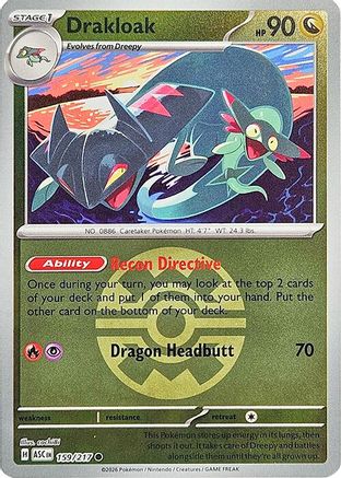 Drakloak (Quick Ball) (ASC-159) (Reverse Holofoil)