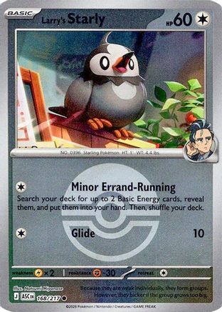 Larry's Starly (Poke Ball) (ASC-168) (Reverse Holofoil)