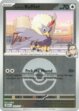 Larry's Rufflet (Poke Ball) (ASC-173) (Reverse Holofoil)