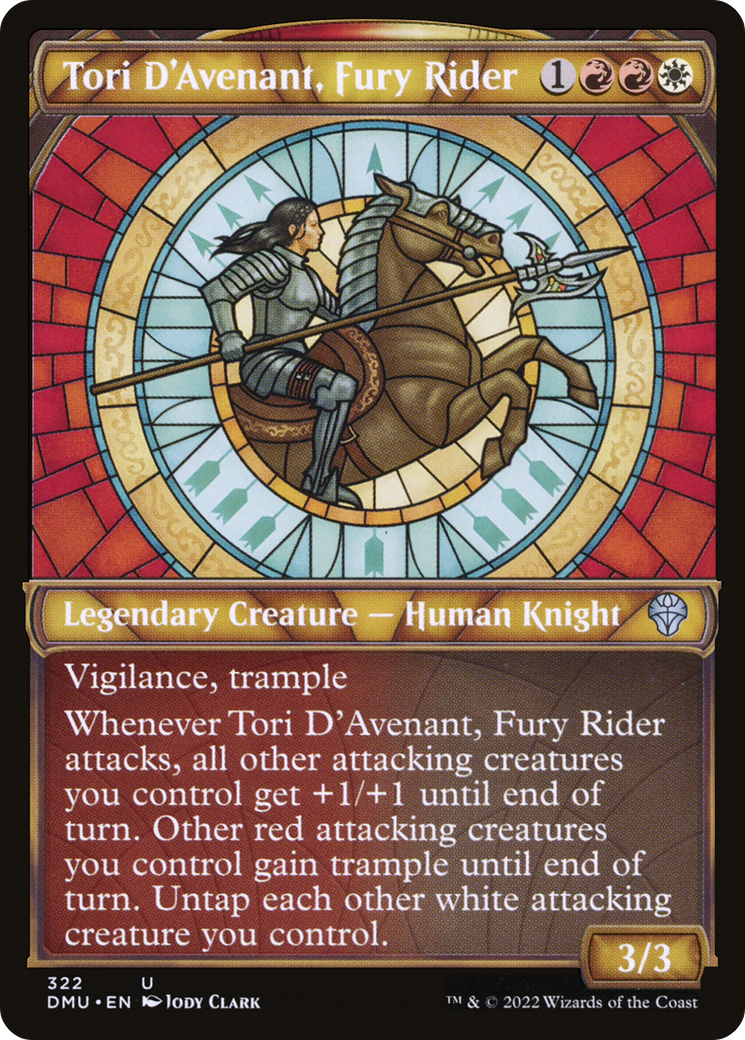 Tori D'Avenant, Fury Rider (DMU-322) (Showcase) (Foil)